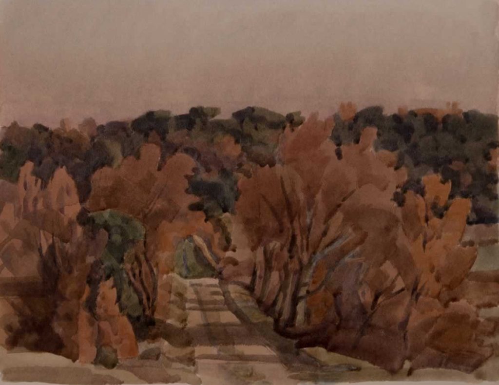 Italo De Grandi : Promenade rousse