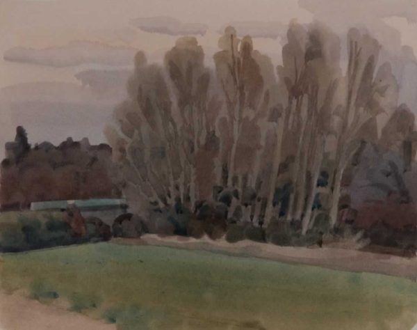 Italo De Grandi : Peupliers près de Colonzelle