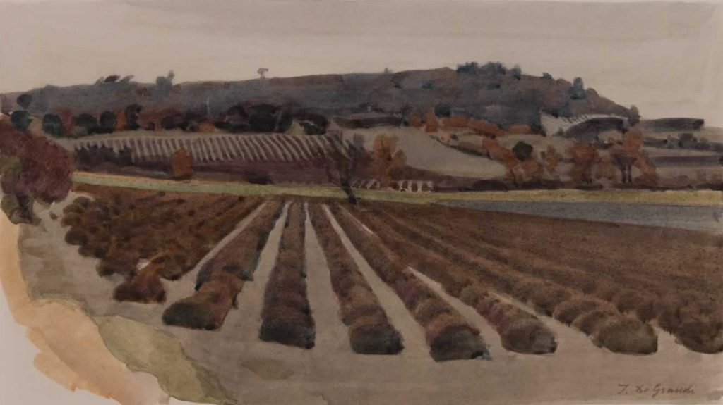 Italo De Grandi : Hiver à Grignan