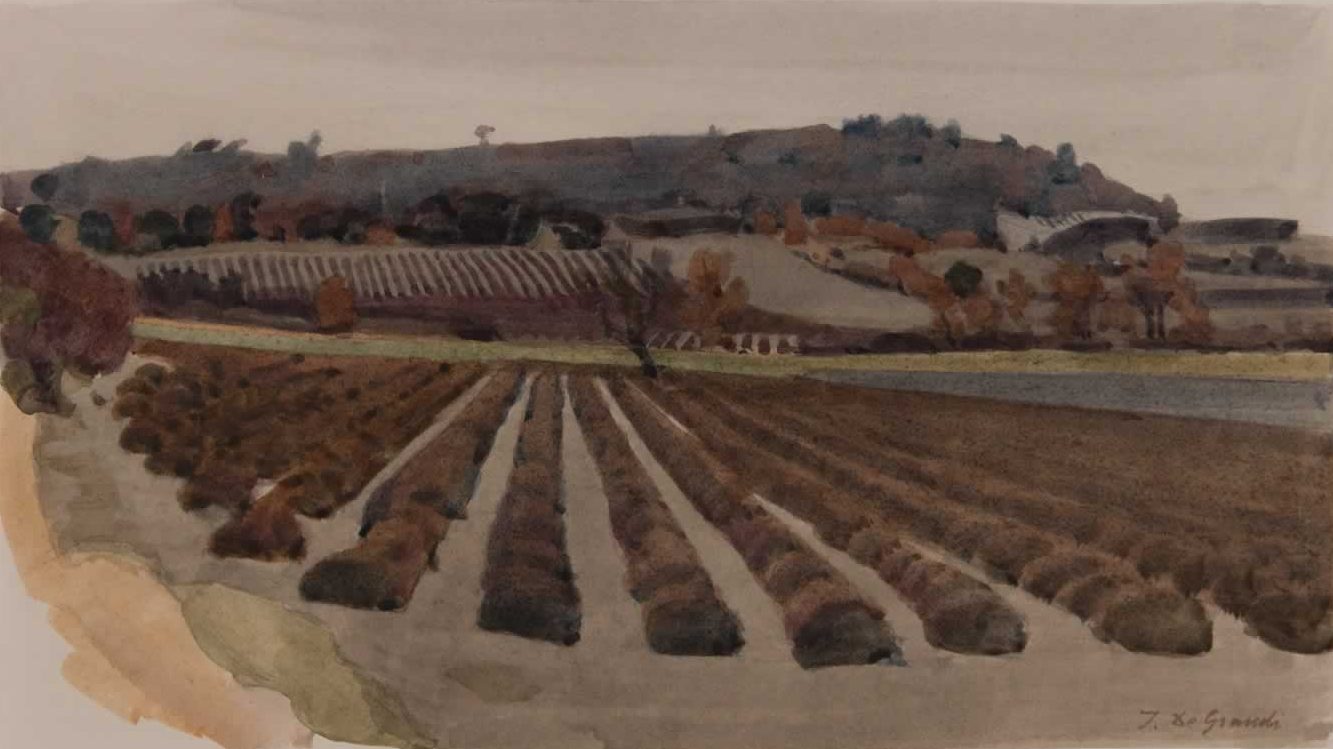 Italo De Grandi : Hiver à Grignan