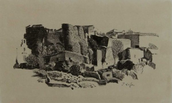 Italo De Grandi : Château recouvert de lierre