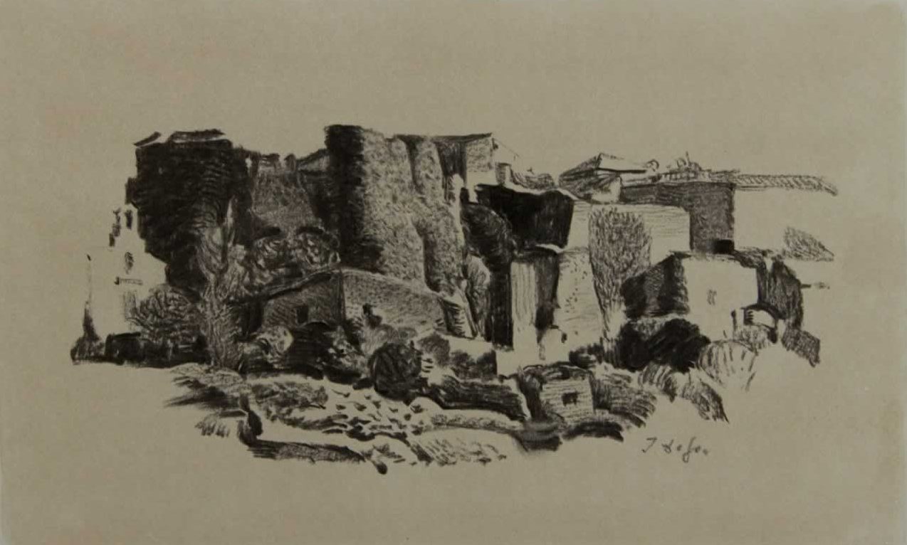 Italo De Grandi : Château recouvert de lierre