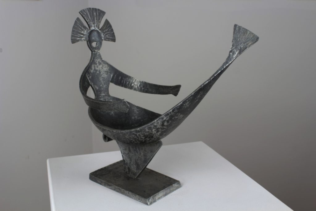 Italo De Grandi : Sirène solaire 3/4 face droite