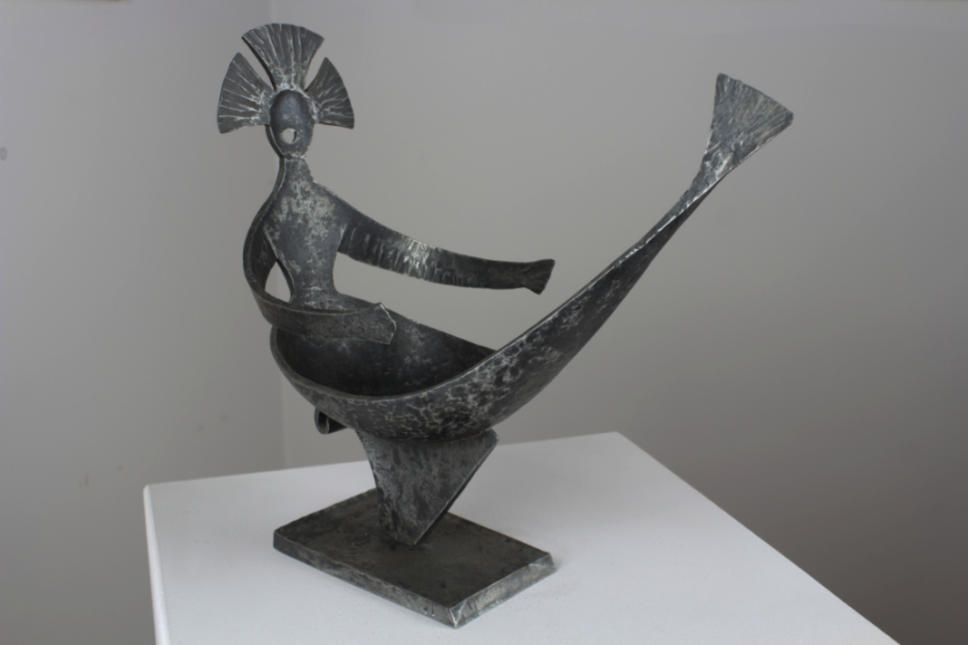 Italo De Grandi : Sirène solaire 3/4 face droite